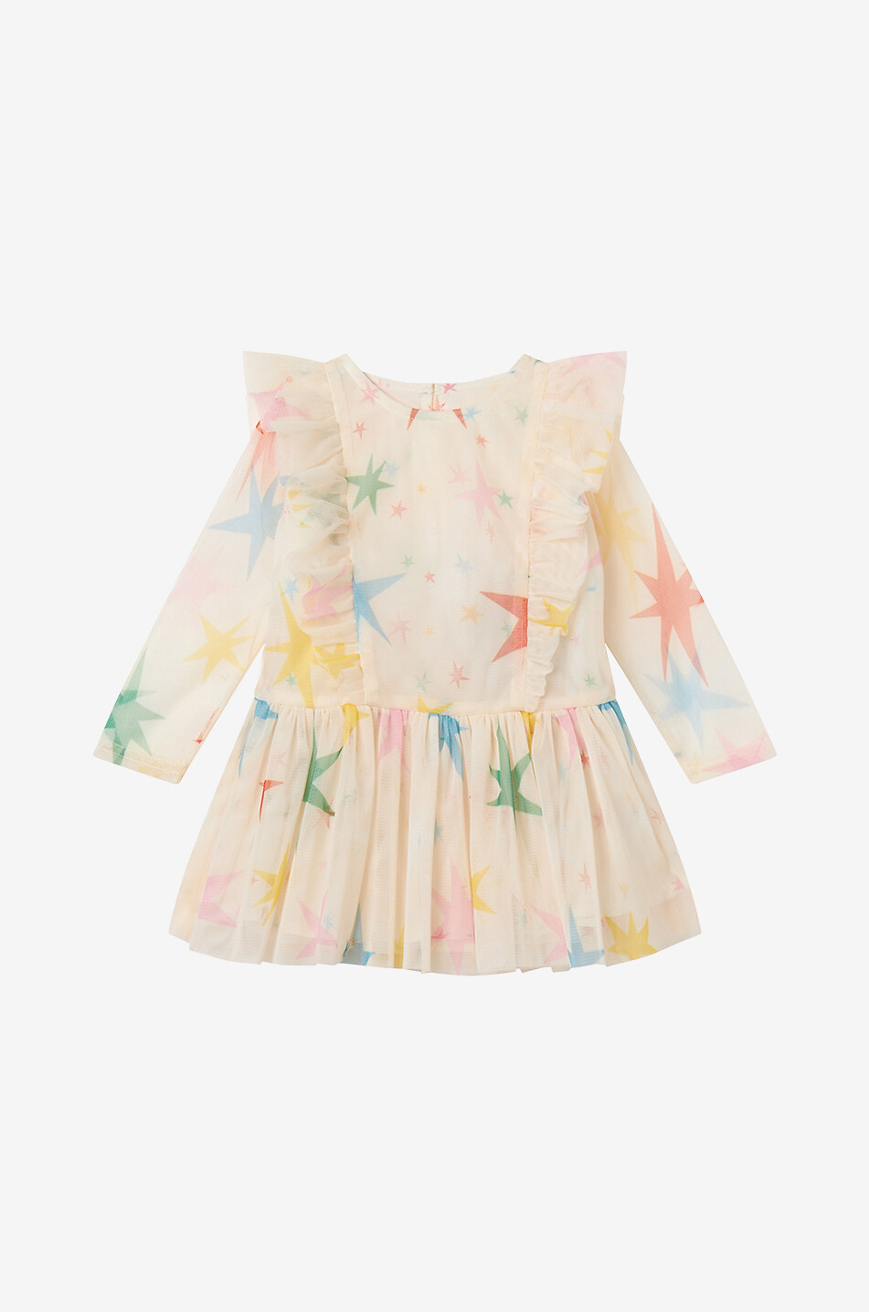 Robe en tulle imprimé bébé Stars