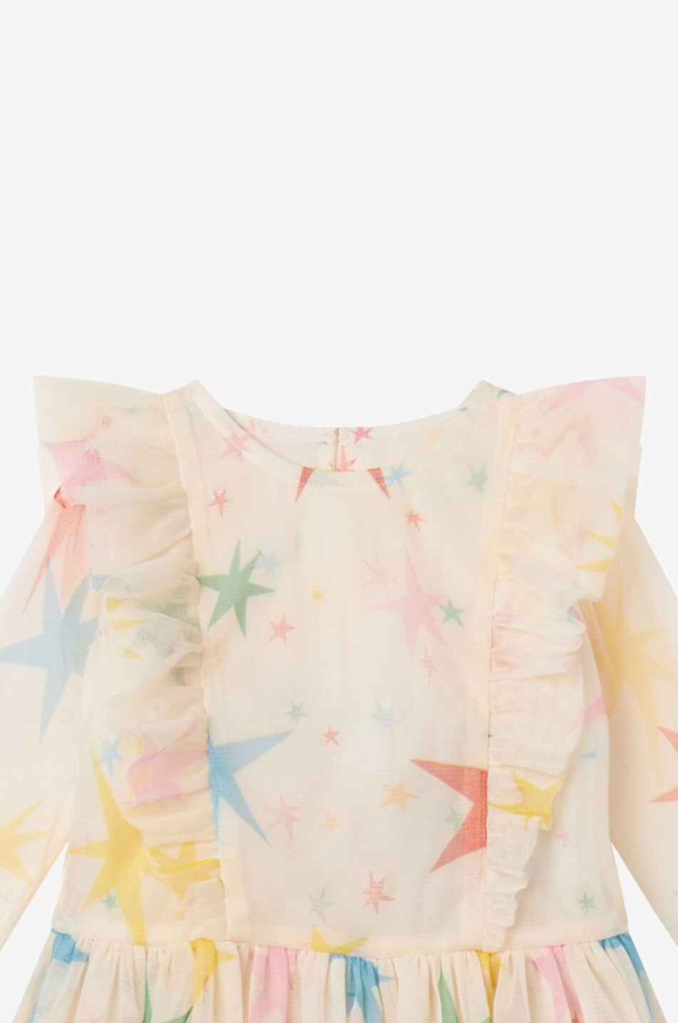 Baby-Tüllkleid mit Print Stars