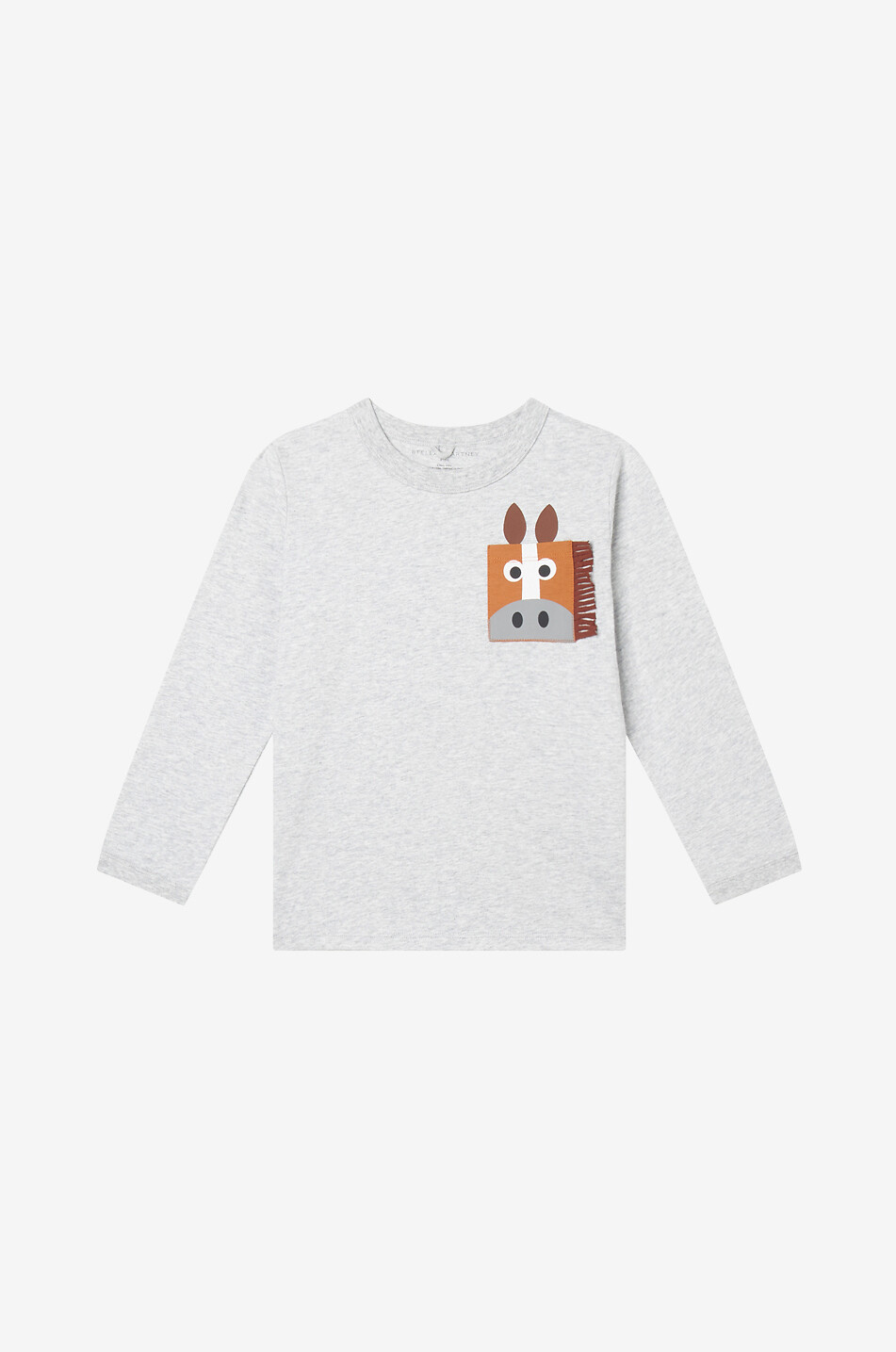Jungen-Langarm-T-Shirt Square Horse