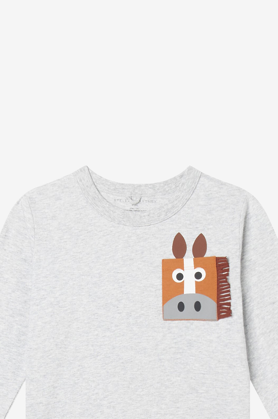 Jungen-Langarm-T-Shirt Square Horse
