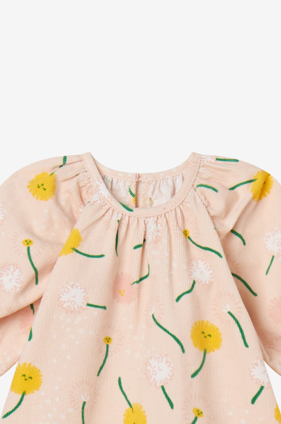 Ausgestelltes Baby-Cordsamtkleid Dandelion