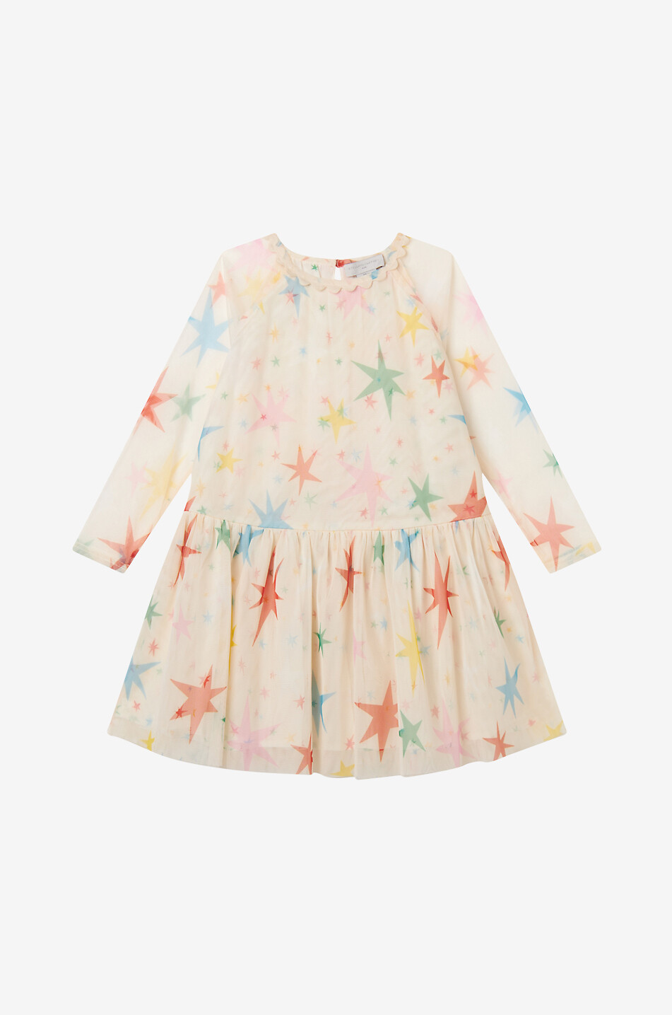 Robe en tulle imprimé fille Stars