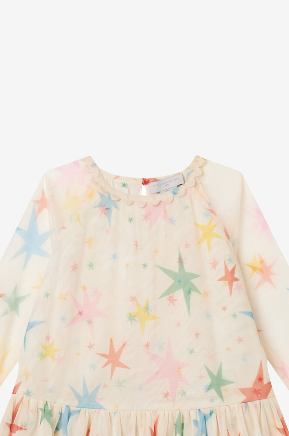 Robe en tulle imprimé fille Stars
