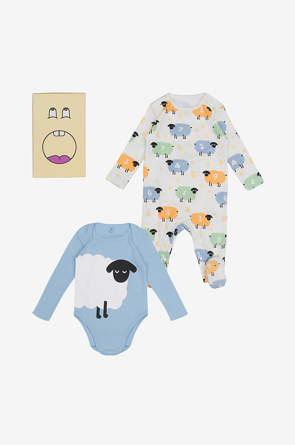 Sheep pyjamas and bodysuit baby set