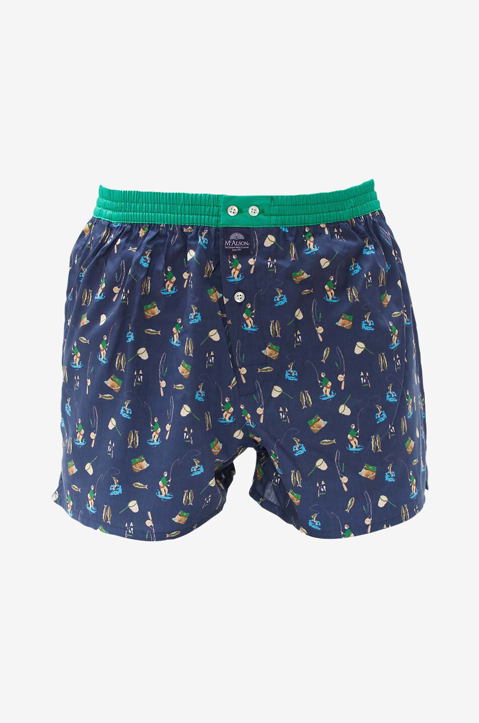MC ALSON Boxershorts aus Baumwolle Fisherman Herren DUNKELBLAU 2