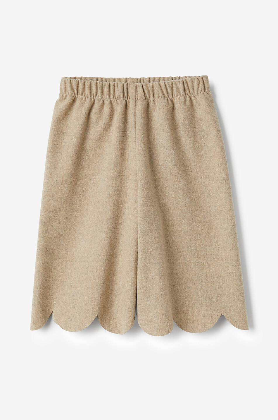 Baby scalloped wide-leg trousers