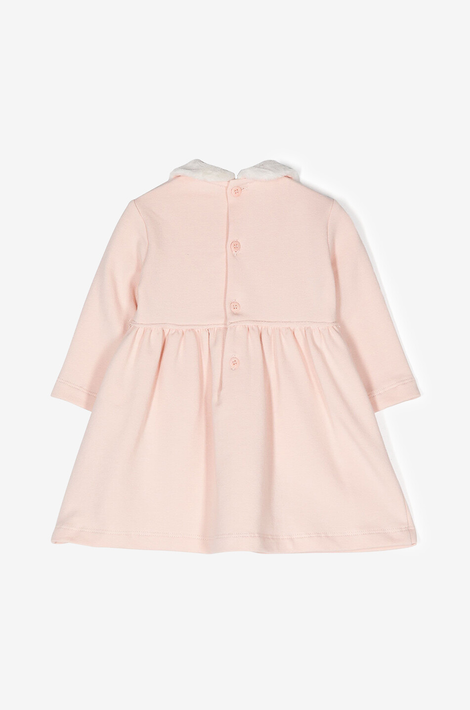 Baby-Sweatkleid mit Herzaufnähern