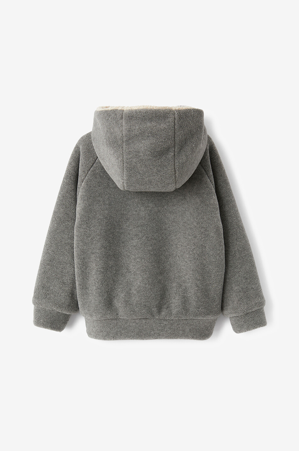 Sweat-shirt zippé à capuche en polaire et peluche enfant