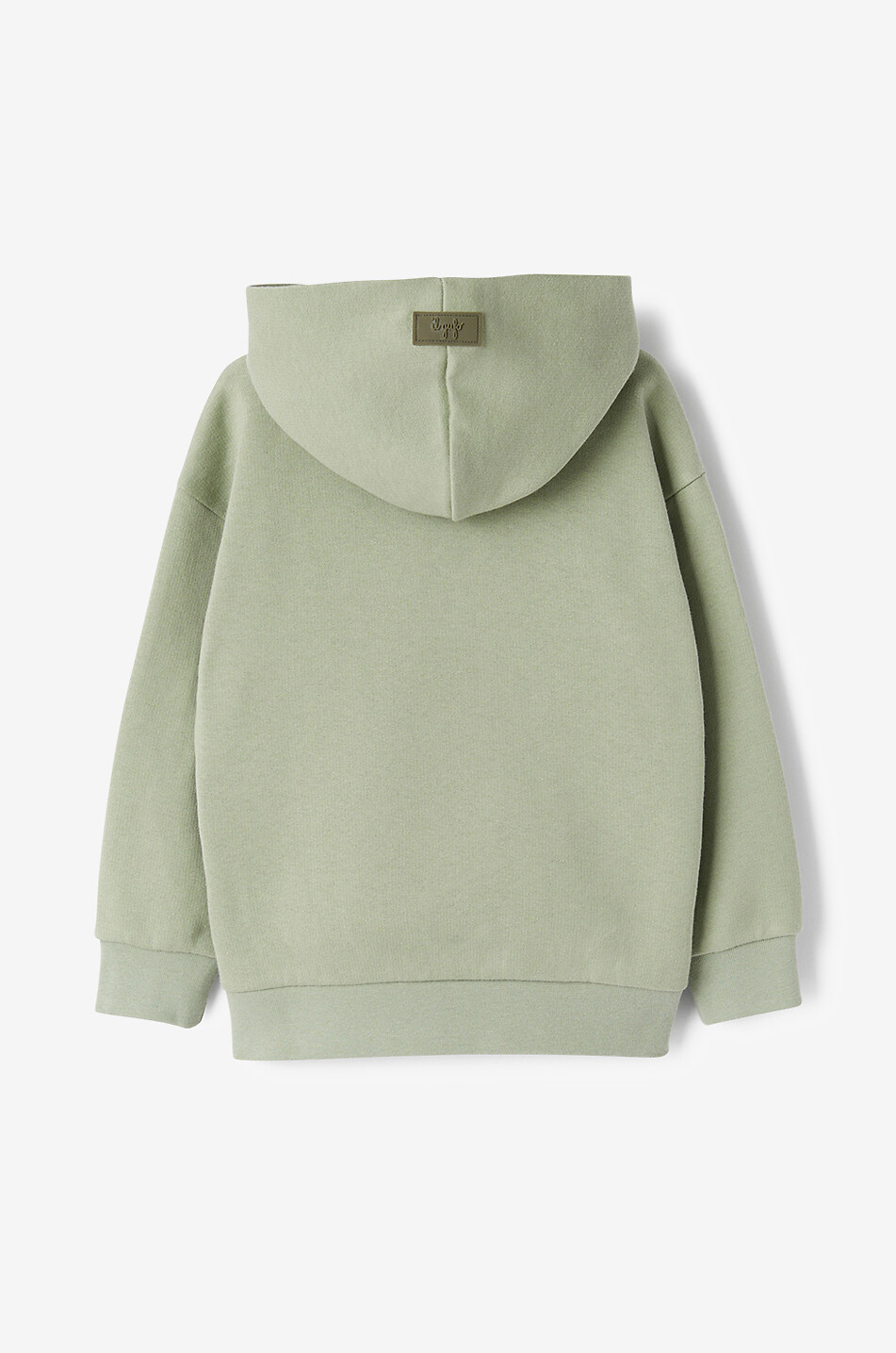 Wolf embroidered boys' hooded sweatshirt