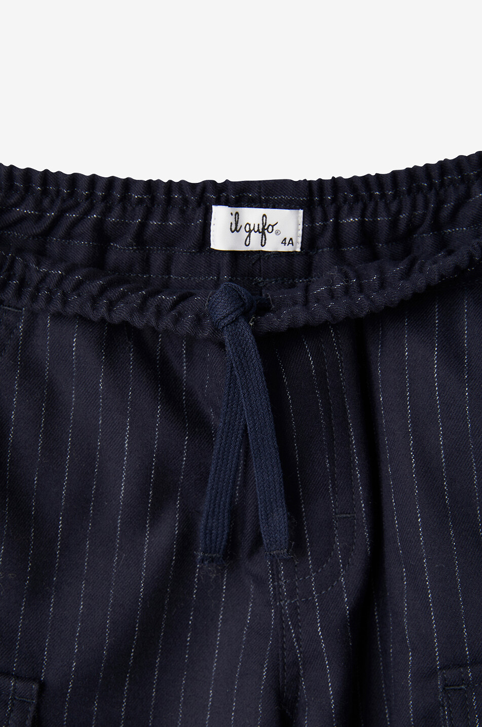 IL GUFO Jungen-Nadelstreifen-Cargohose Junge DUNKELBLAU 3