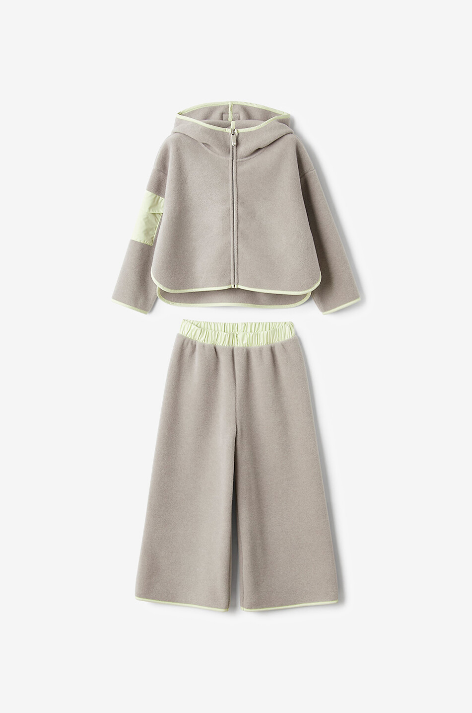 IL GUFO Kinder-Jogginganzug aus Fleece Mädchen GRAU 2