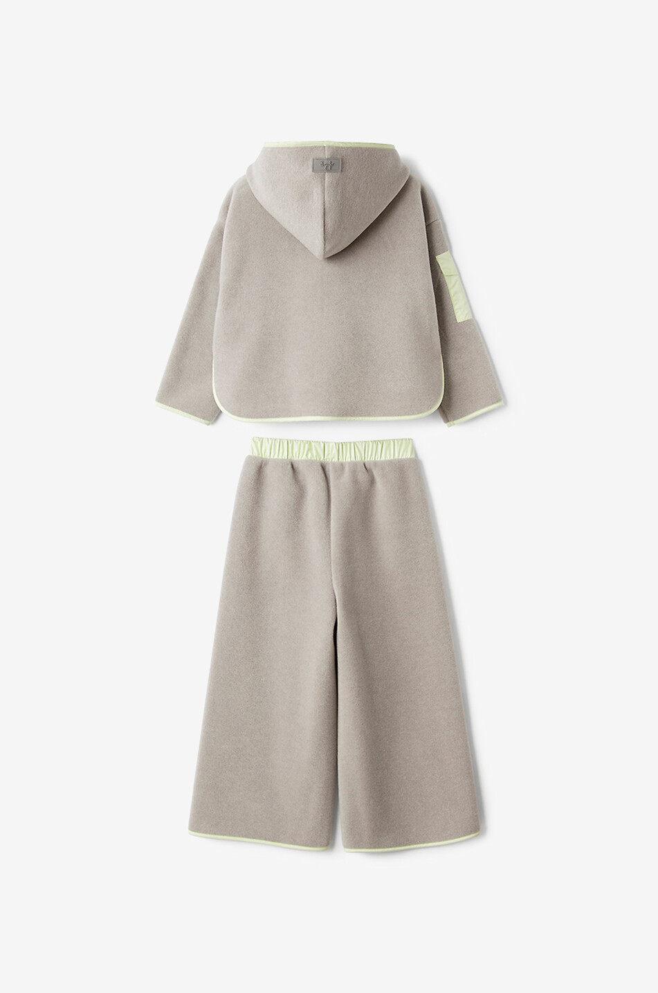 IL GUFO Kinder-Jogginganzug aus Fleece Mädchen GRAU 3