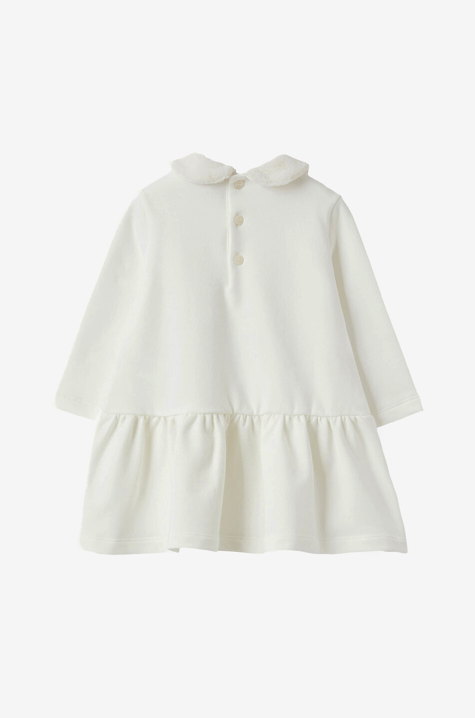 Baby-Sweatkleid mit Häschenaufnäher