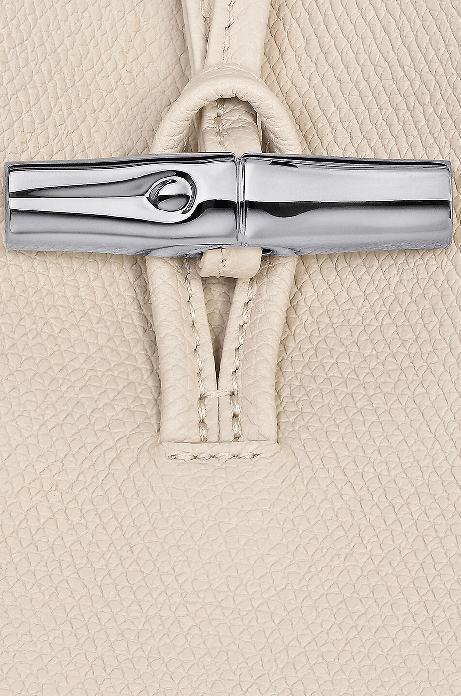 Sac porté épaule en cuir grainé Bambou M