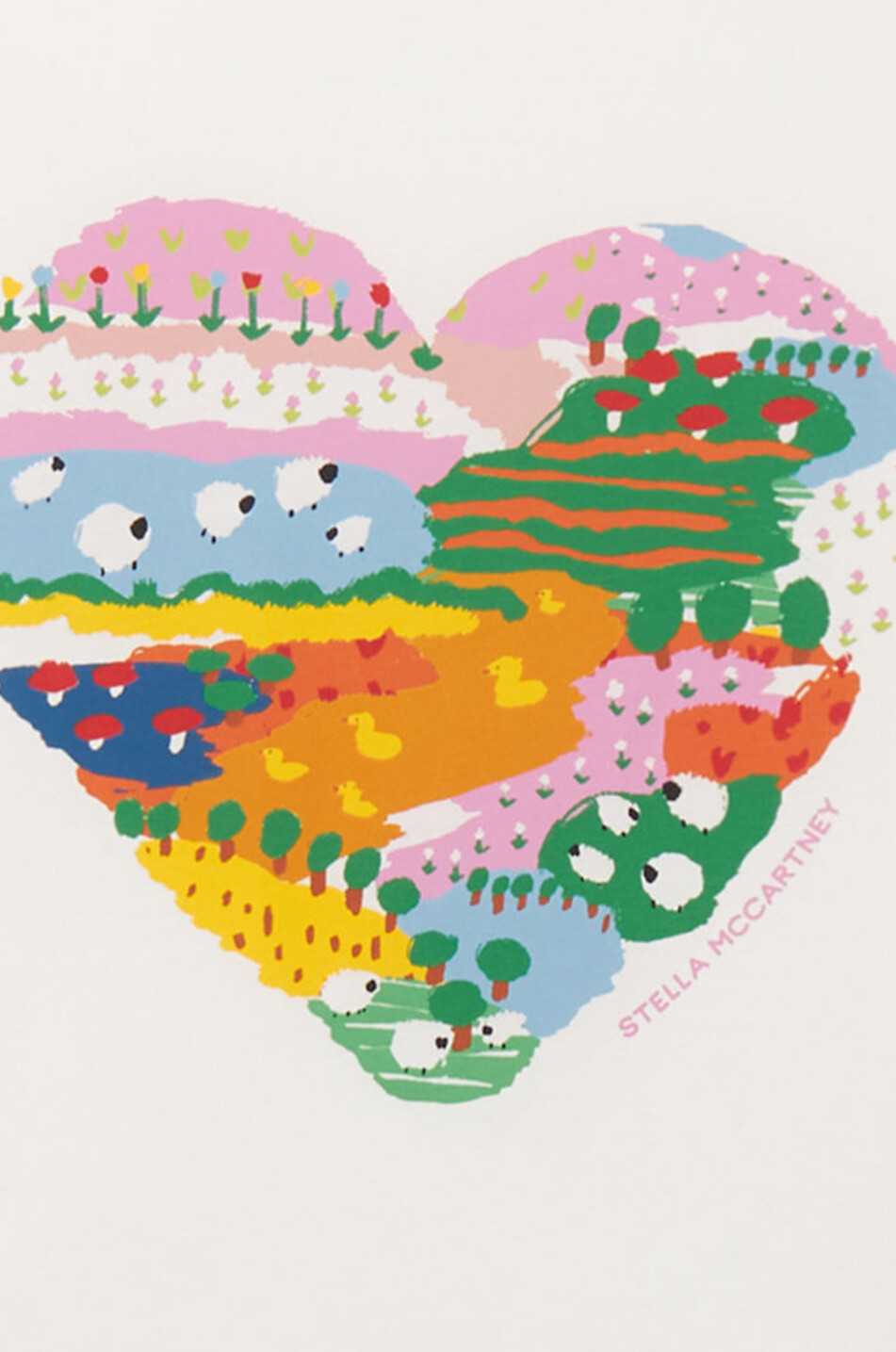 T-shirt à manches courtes fille Farm Heart