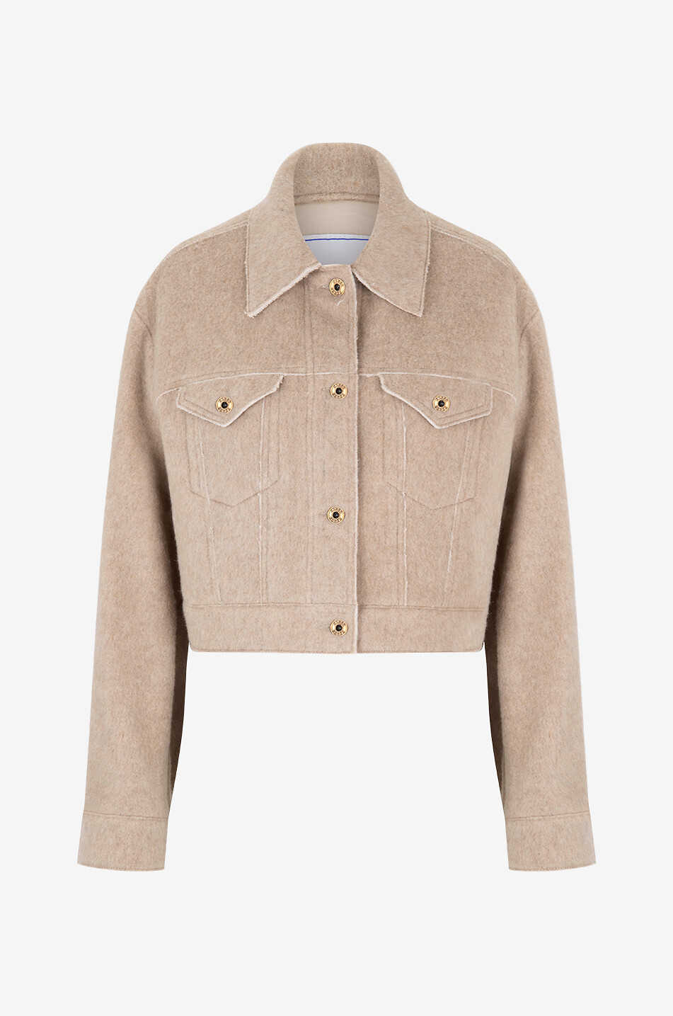 JACOB COHEN Blouson en laine Trucker Femme MARRON CLAIR 1