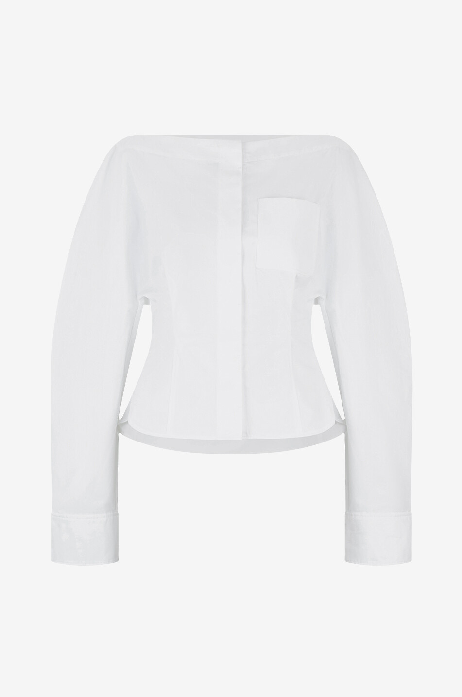 Popelinehemd mit U-Boot-Ausschnitt La chemise Barco