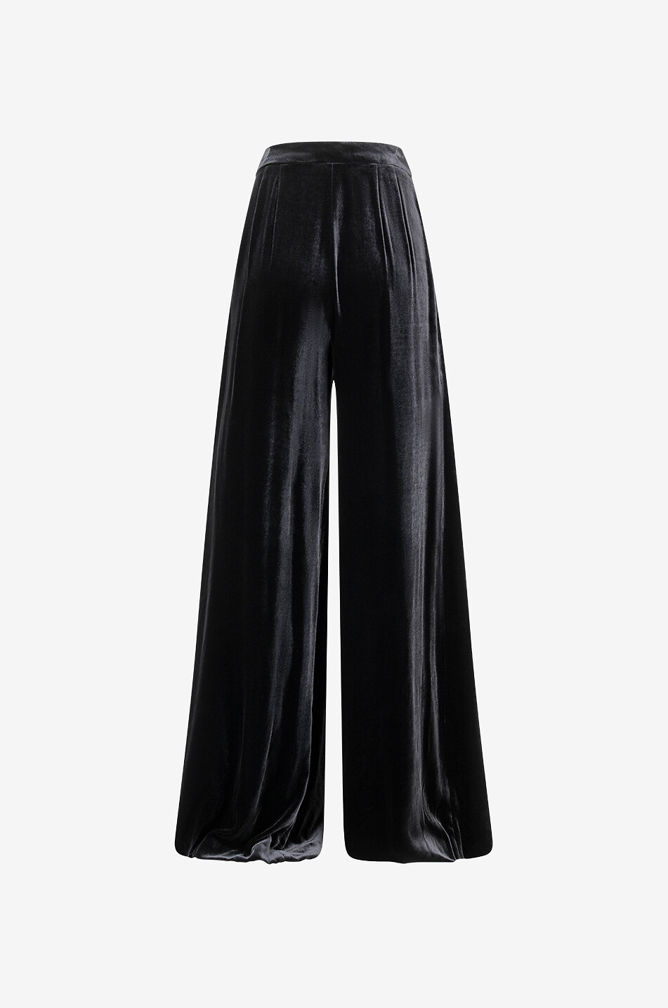 GIAMBATTISTA VALLI Samthose mit hoher Taille und weitem Bein Damen SCHWARZ 2