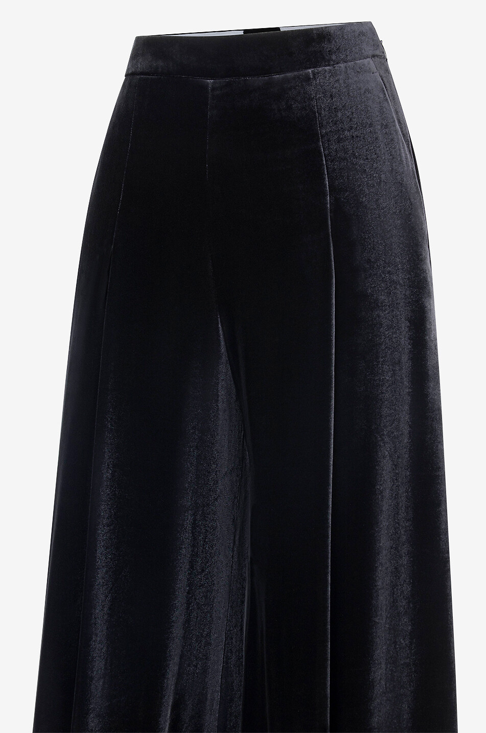 GIAMBATTISTA VALLI Samthose mit hoher Taille und weitem Bein Damen SCHWARZ 3