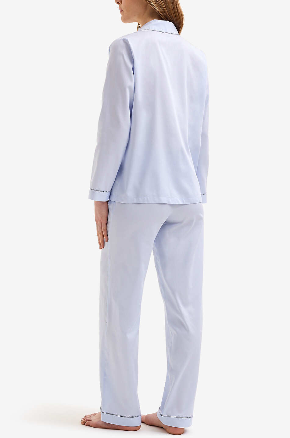 LAURENCE TAVERNIER Essentiel with piping pyjama set Women LIGHT BLUE 3