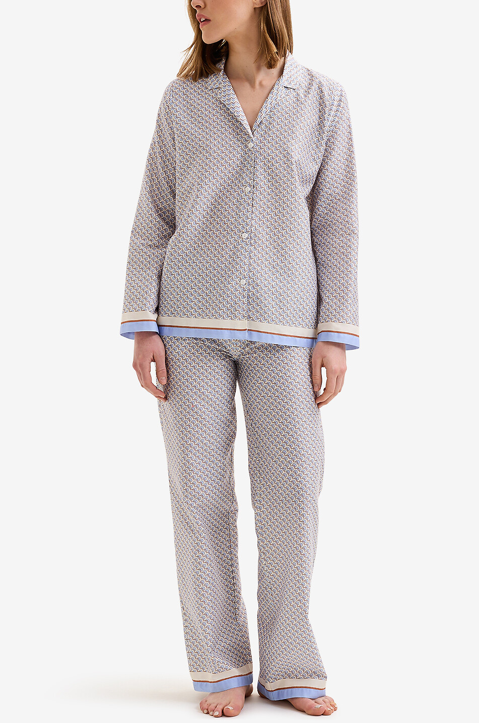 Gabi printed cotton pyjama set
