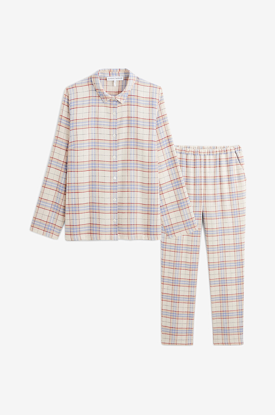 Kariertes Pyjama-Set aus Flanell Jane