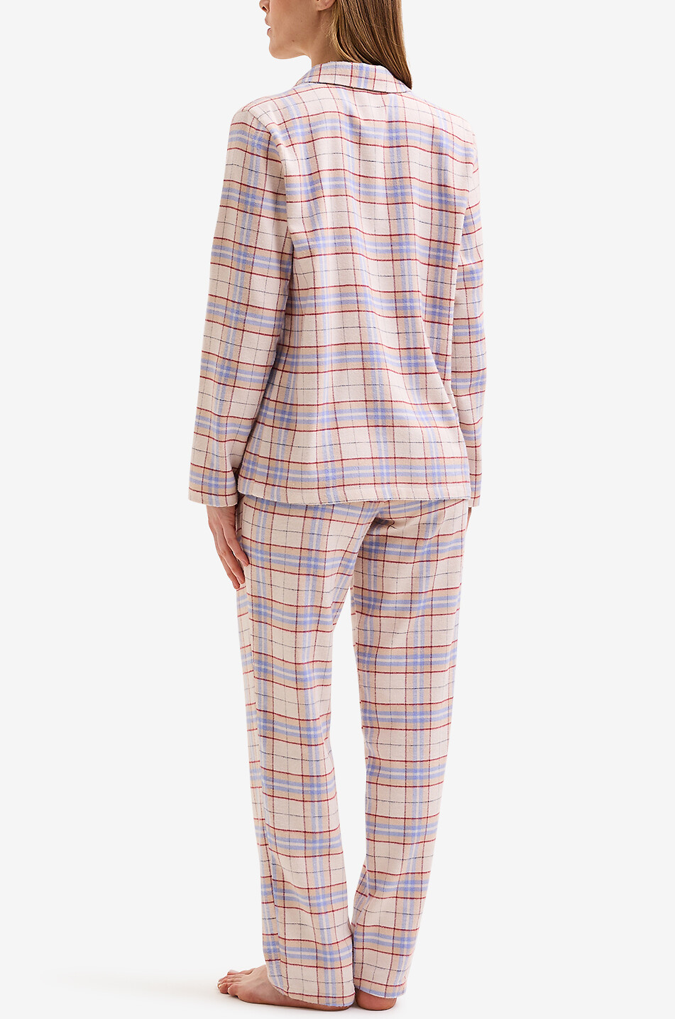 Kariertes Pyjama-Set aus Flanell Jane