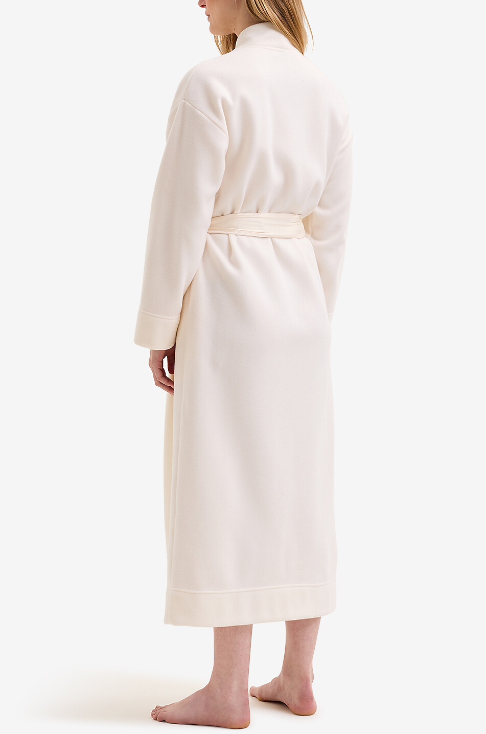 LAURENCE TAVERNIER Sarah long fleece dressing gown Women WHITE 3