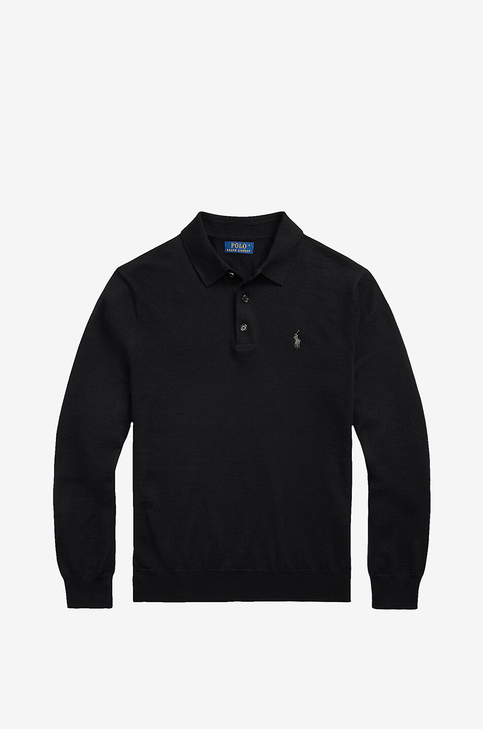 Pony fitted wool polo jumper