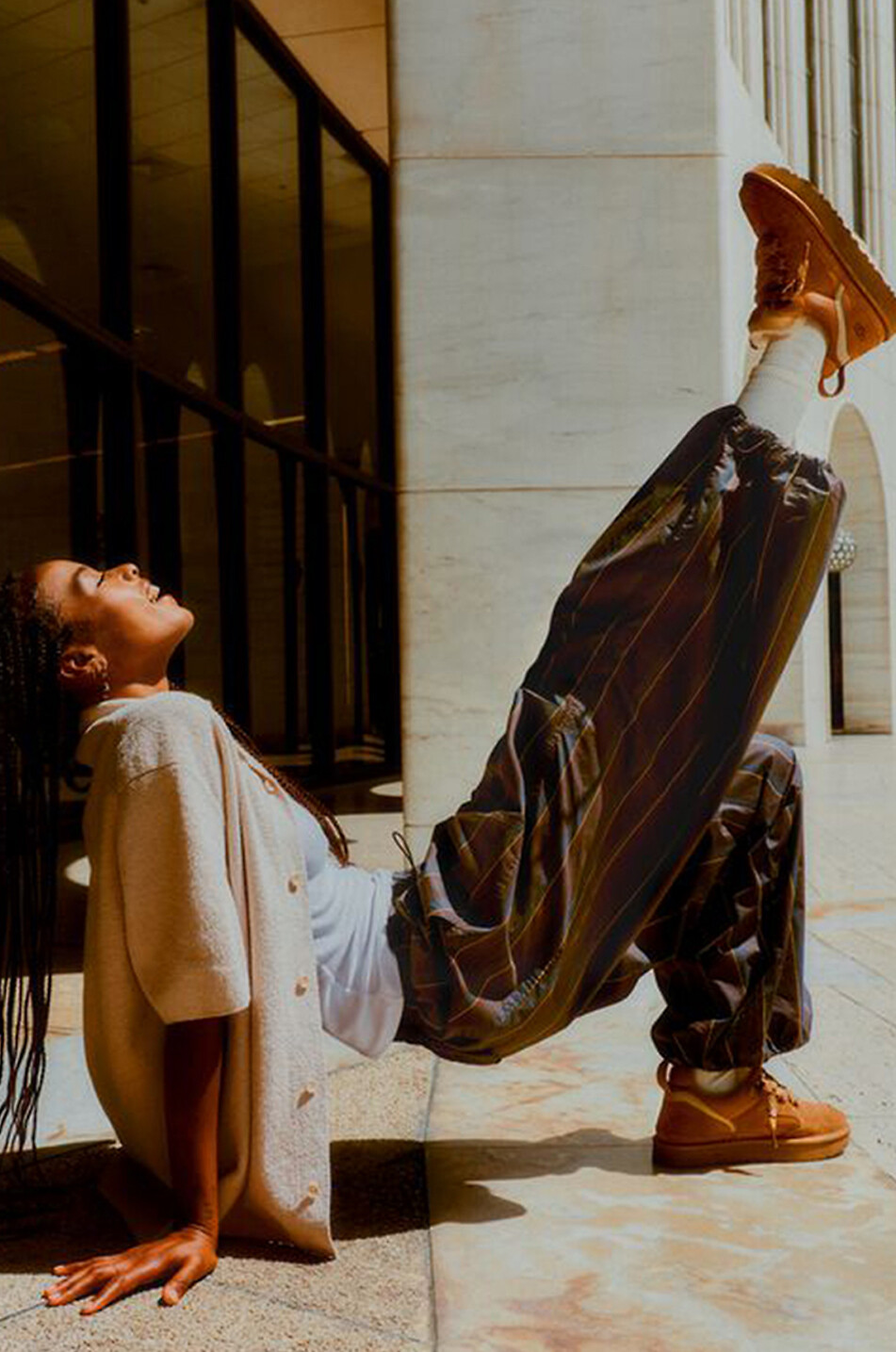 UGG Baskets basses en daim Lowmel Femme MARRON CLAIR 4