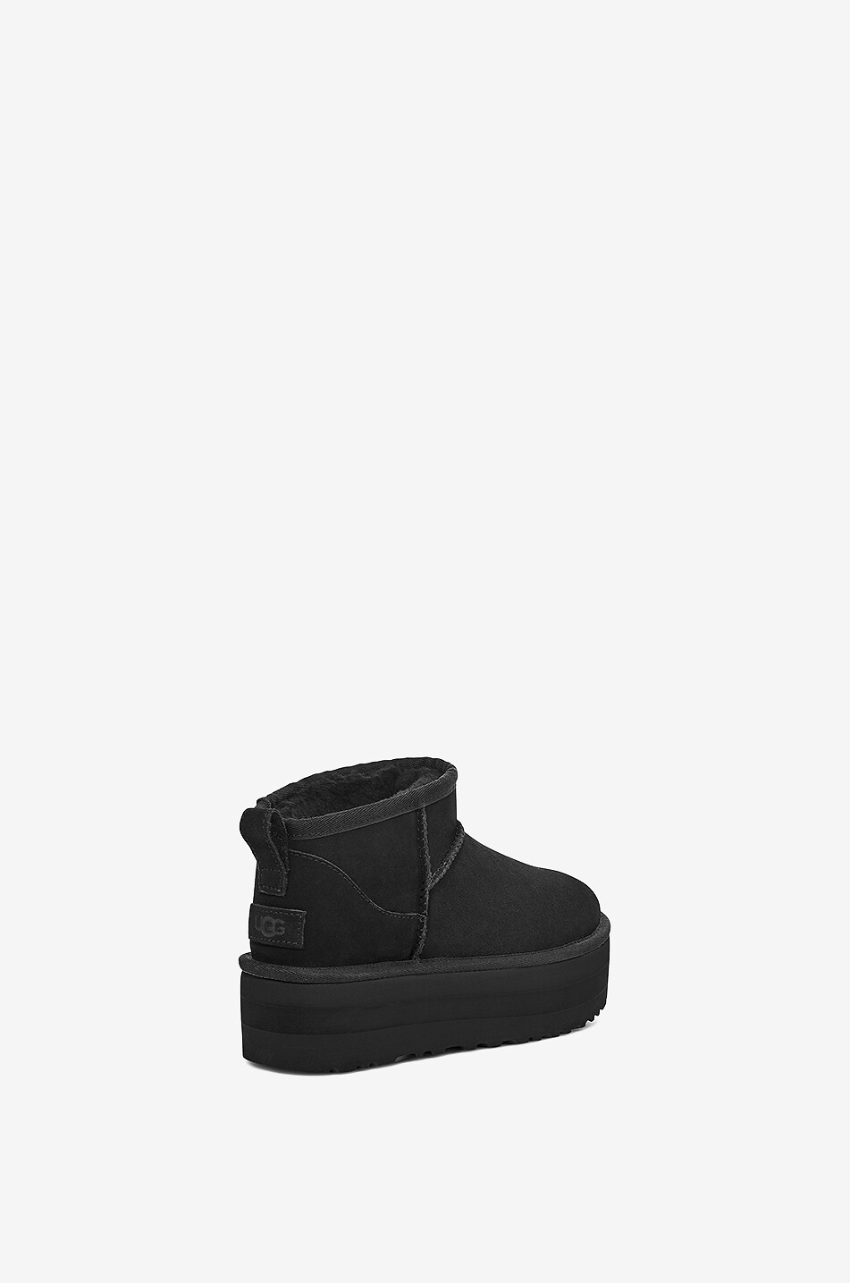 Classic Mini Dipper suede platform ankle boots - UGG - BLACK