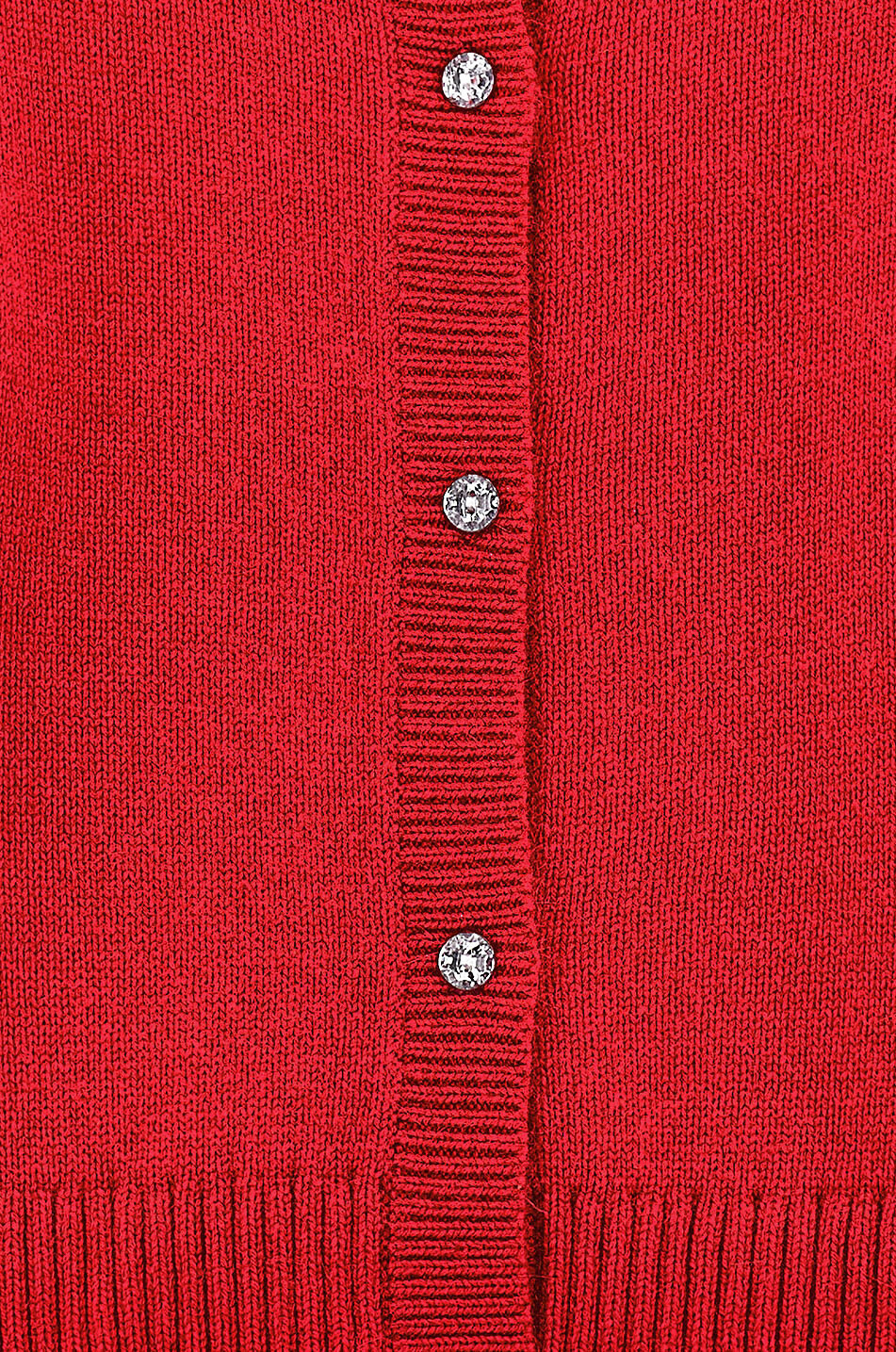 MONNALISA Girl's wool and angora cardigan with bows Girl RED 4