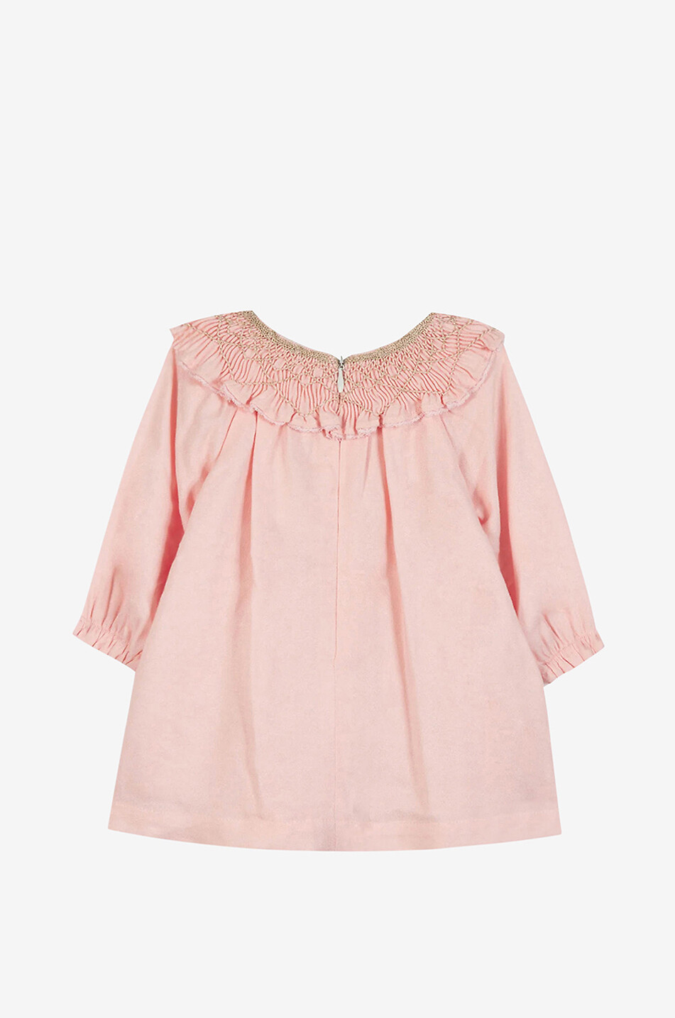 A-förmiges Babykleid mit besticktem Smok