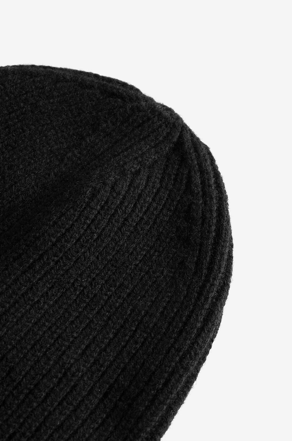 NORSE PROJECTS Felt N ribbed knit merino wool beanie Men BLACK 3