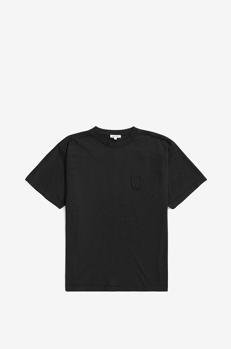 NORSE PROJECTS T-shirt ample à manches courtes et patch monogramme Simon Homme NOIR 1