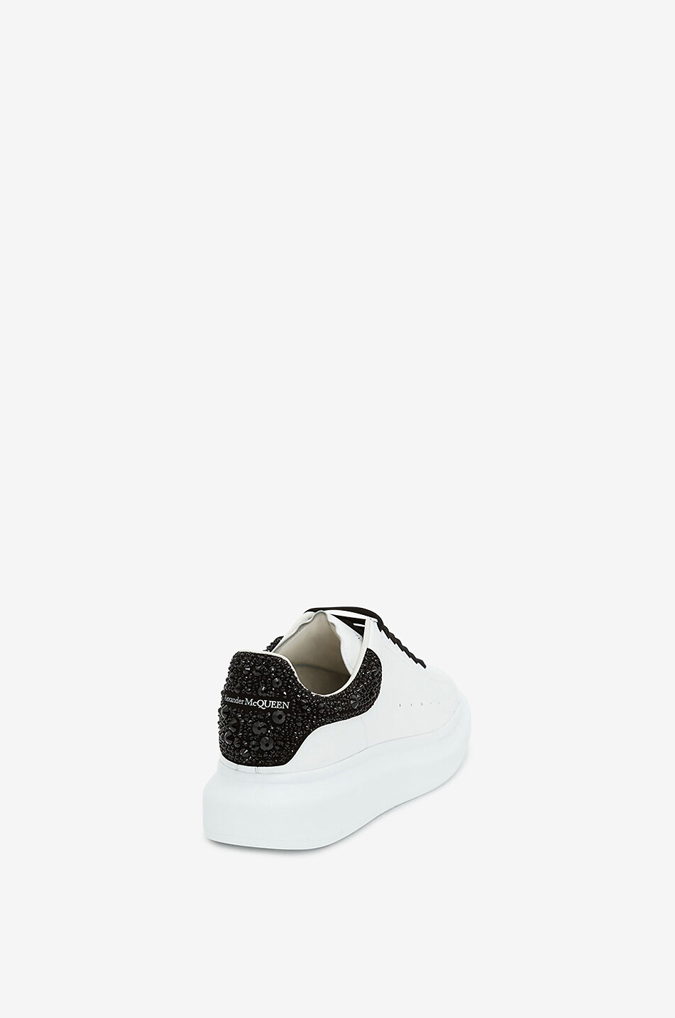 ALEXANDER McQUEEN Baskets basses en cuir lisse à clous Oversize Homme BLANC 3