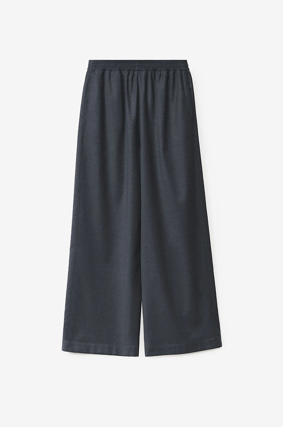 Woll-Flanell-Hose mit weitem Bein Amelia