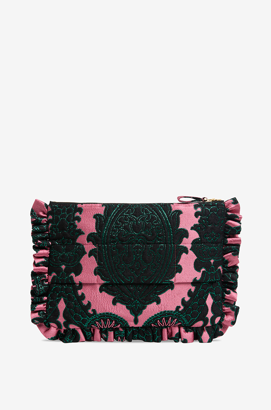 Pochette plate en jacquard lurex Oltrarno Hand Pochette