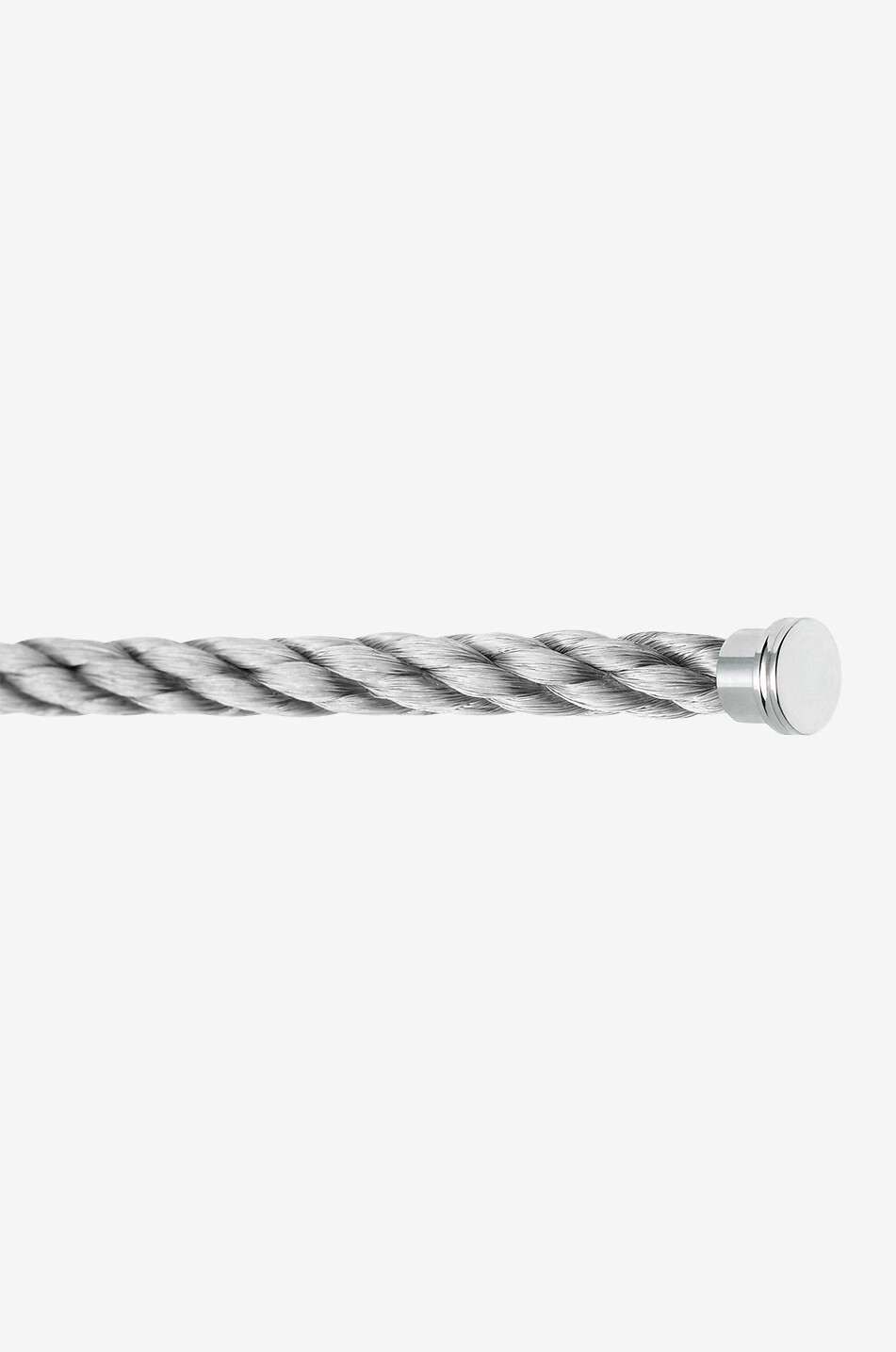 FRED PARIS Force 10 LM Acier bracelet cable with white gold end caps Women GREY 1
