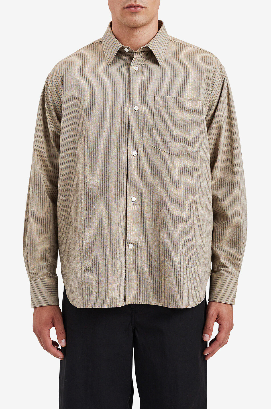 Gestreiftes Oversize-Hemd Ole