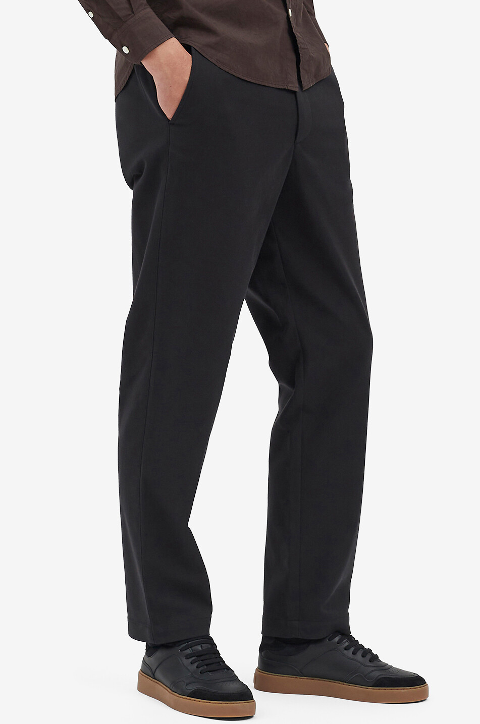 Pantalon droit décontracté en sergé Ezra