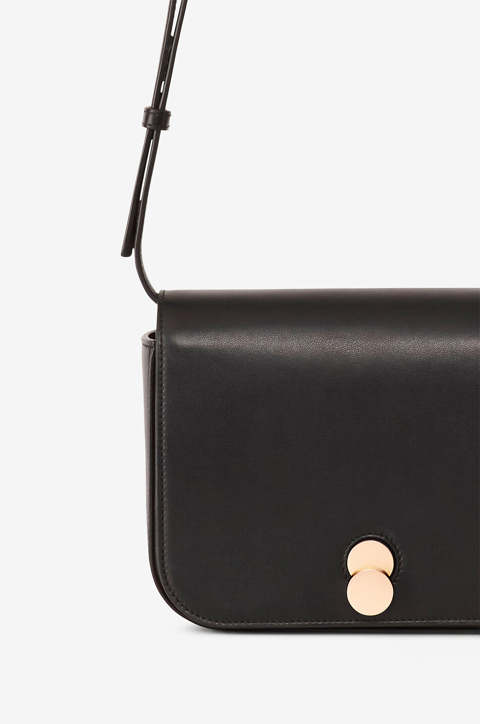 FABIANA FILIPPI Schultertasche aus Glattleder Eclissi Messenger Damen SCHWARZ 4