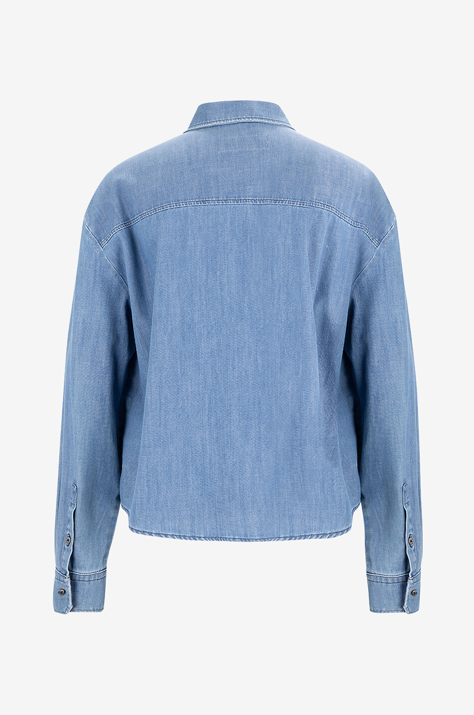WEEKEND MAX MARA Ausgewaschenes Boxy-Hemd aus Denim Clio Damen DUNKELBLAU 2