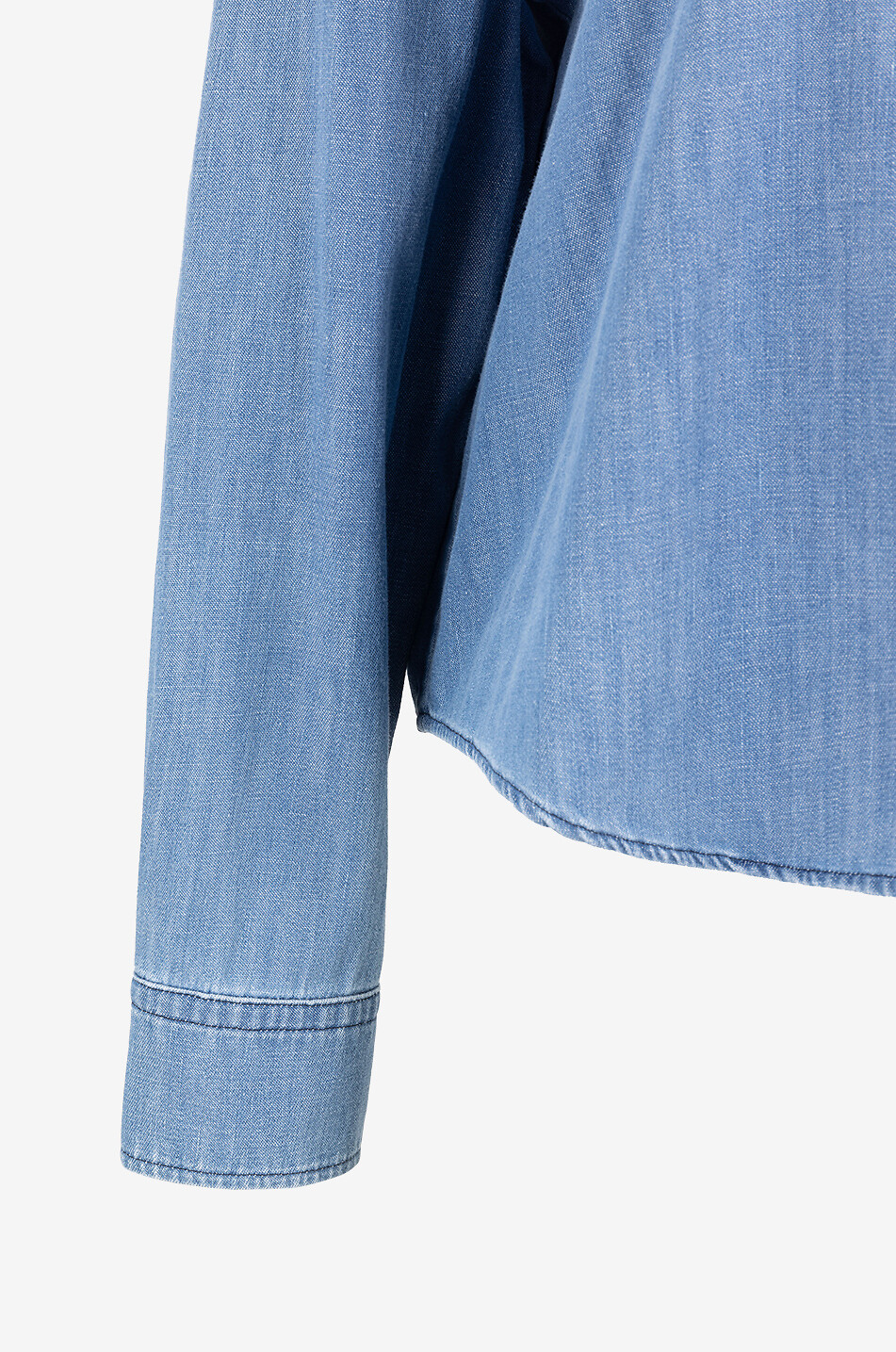 WEEKEND MAX MARA Ausgewaschenes Boxy-Hemd aus Denim Clio Damen DUNKELBLAU 3