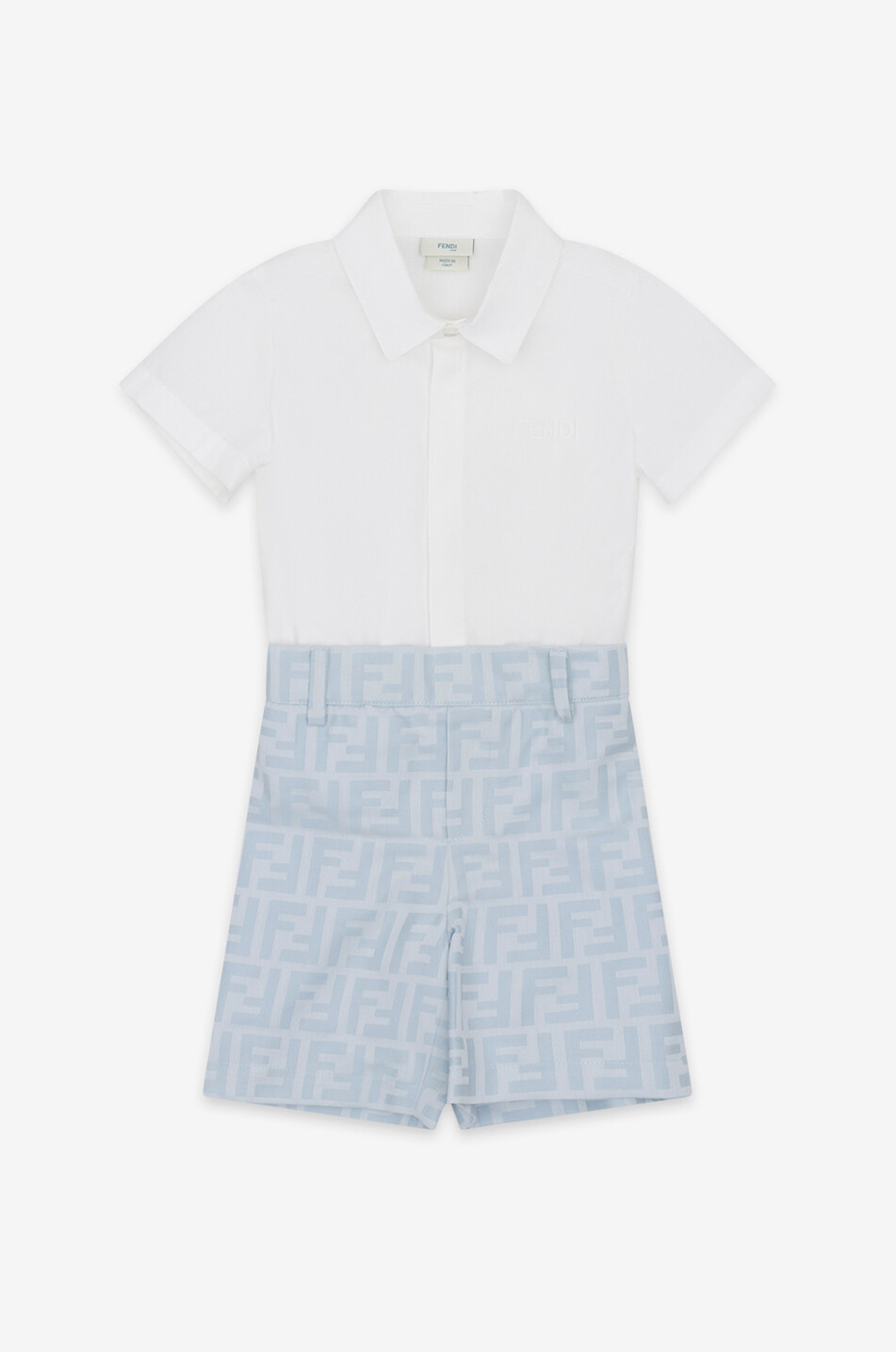 FF-Jacquard-Shorts und Kurzarmhemd für Babys