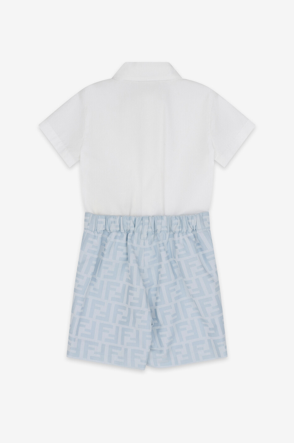 Baby FF jacquard and short sleeved shirt set FENDI Bongenie