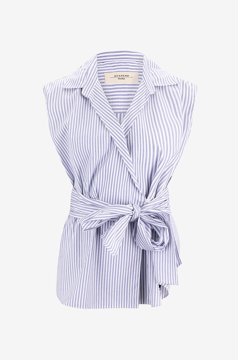 Chemise cache-coeur sans manches en popeline Dakar