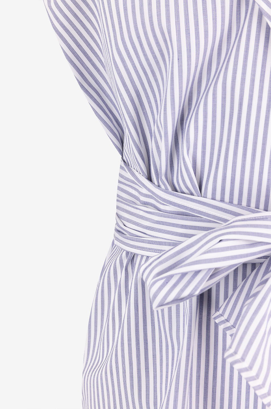WEEKEND MAX MARA Chemise cache-coeur sans manches en popeline Dakar Femme BLEU FONCE 3