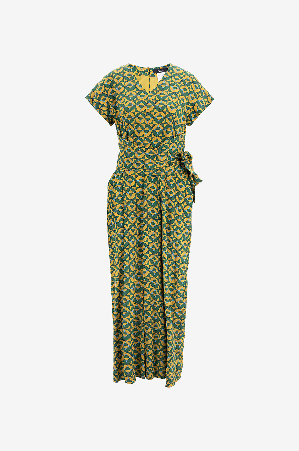 Bedruckter Seidencrêpe-Overall Austero