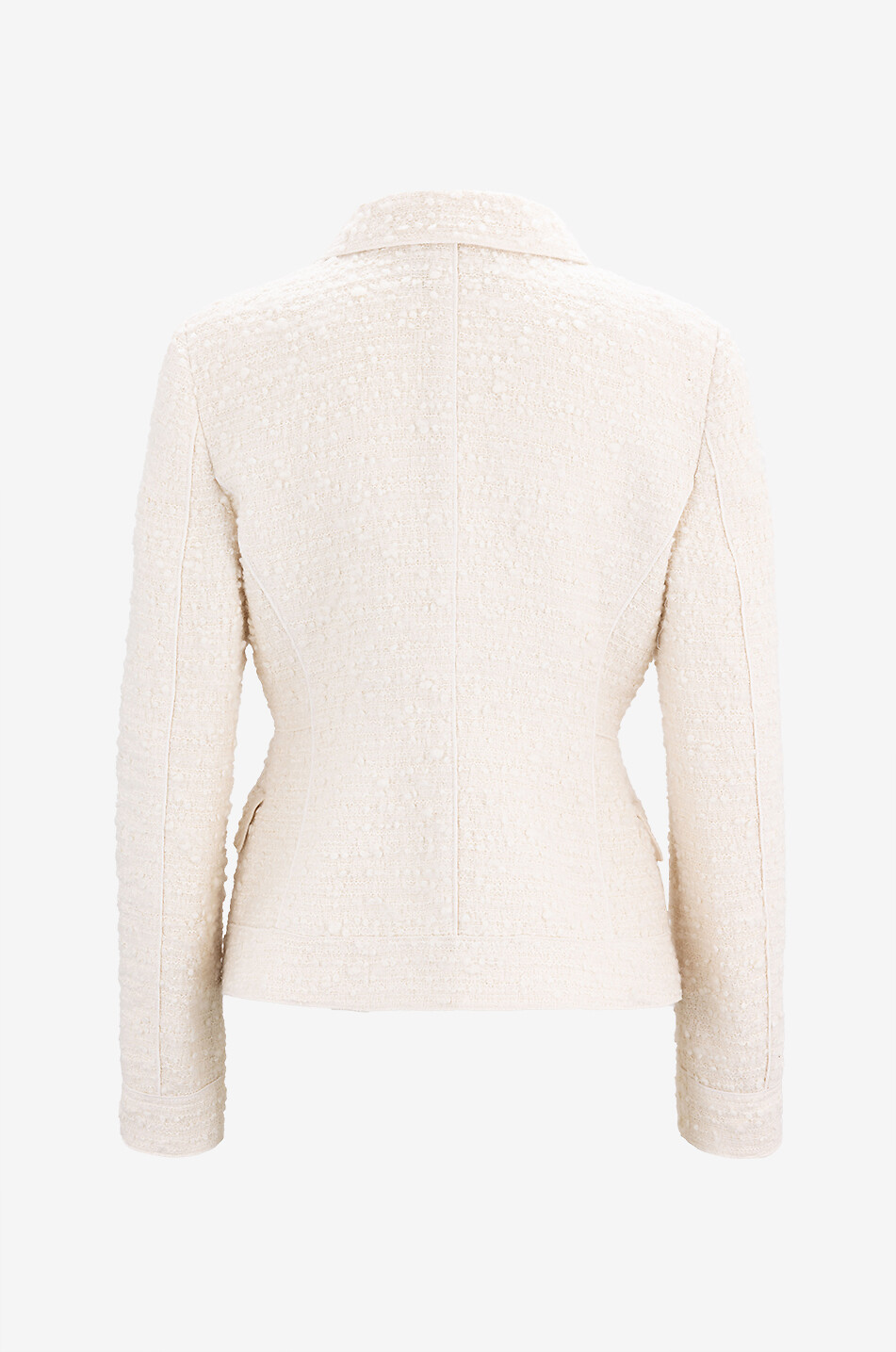 Zweireihiger Bouclé-Tweedblazer